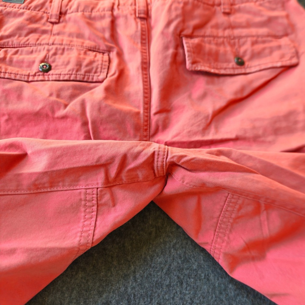 Y2K Abercrombie & Fitch Cargo Shorts Pink Sz 34 Military Utility Paratrooper NWT - Picture 14 of 14